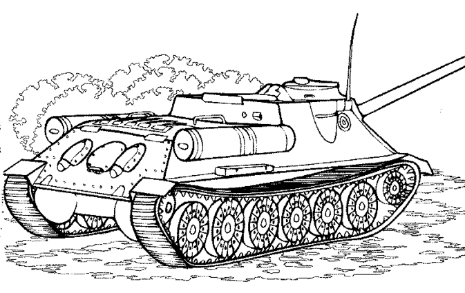 Dibujo para colorear: Tanque (Transporte) #138030 - Dibujos para Colorear e Imprimir Gratis