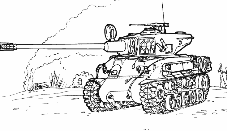 Dibujo para colorear: Tanque (Transporte) #138043 - Dibujos para Colorear e Imprimir Gratis