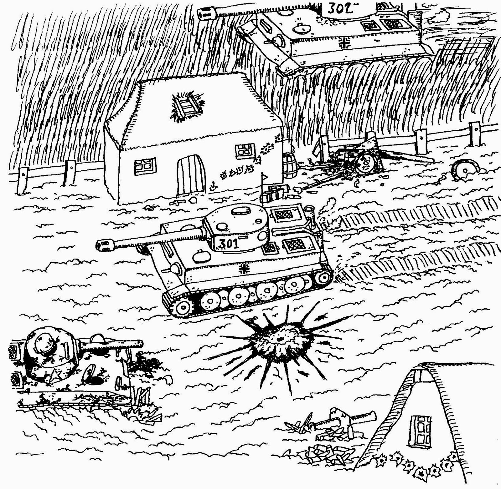 Dibujo para colorear: Tanque (Transporte) #138062 - Dibujos para Colorear e Imprimir Gratis