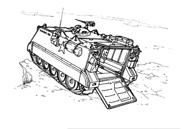 Dibujo para colorear: Tanque (Transporte) #138065 - Dibujos para Colorear e Imprimir Gratis