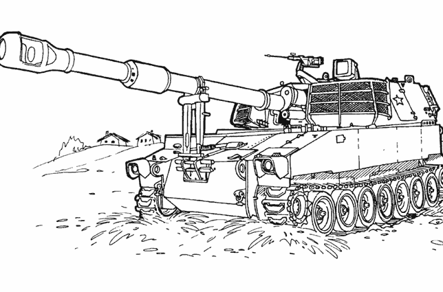Dibujo para colorear: Tanque (Transporte) #138069 - Dibujos para Colorear e Imprimir Gratis