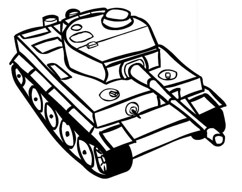 Dibujo para colorear: Tanque (Transporte) #192636 - Dibujos para Colorear e Imprimir Gratis