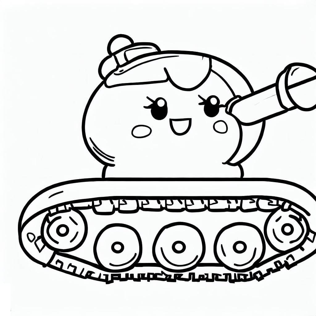 Dibujo para colorear: Tanque (Transporte) #192639 - Dibujos para Colorear e Imprimir Gratis