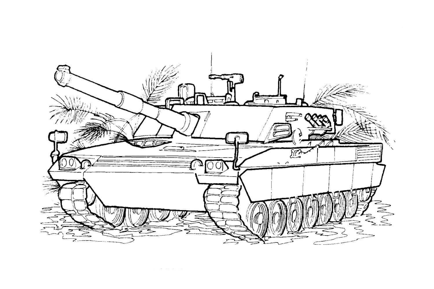 Dibujo para colorear: Tanque (Transporte) #192643 - Dibujos para Colorear e Imprimir Gratis
