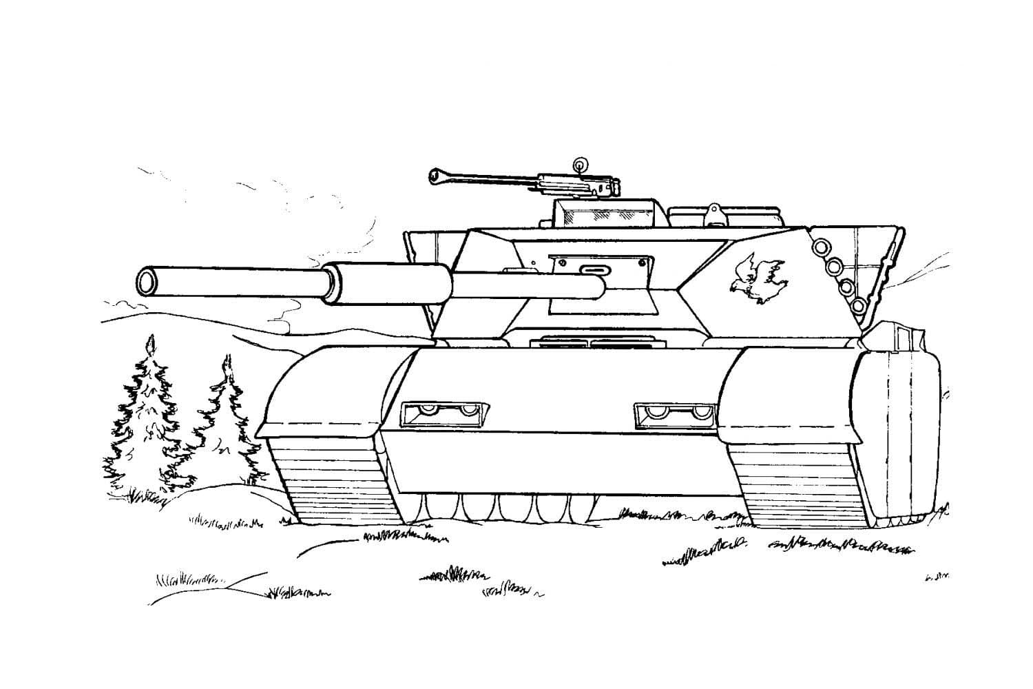 Dibujo para colorear: Tanque (Transporte) #192648 - Dibujos para Colorear e Imprimir Gratis