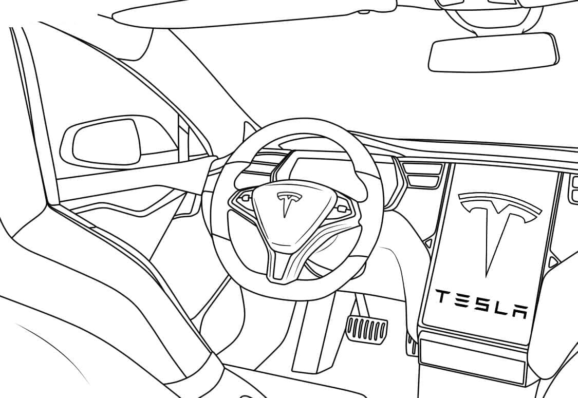 Dibujo gratuito Tesla #207820 de la coleccion Transporte para imprimir