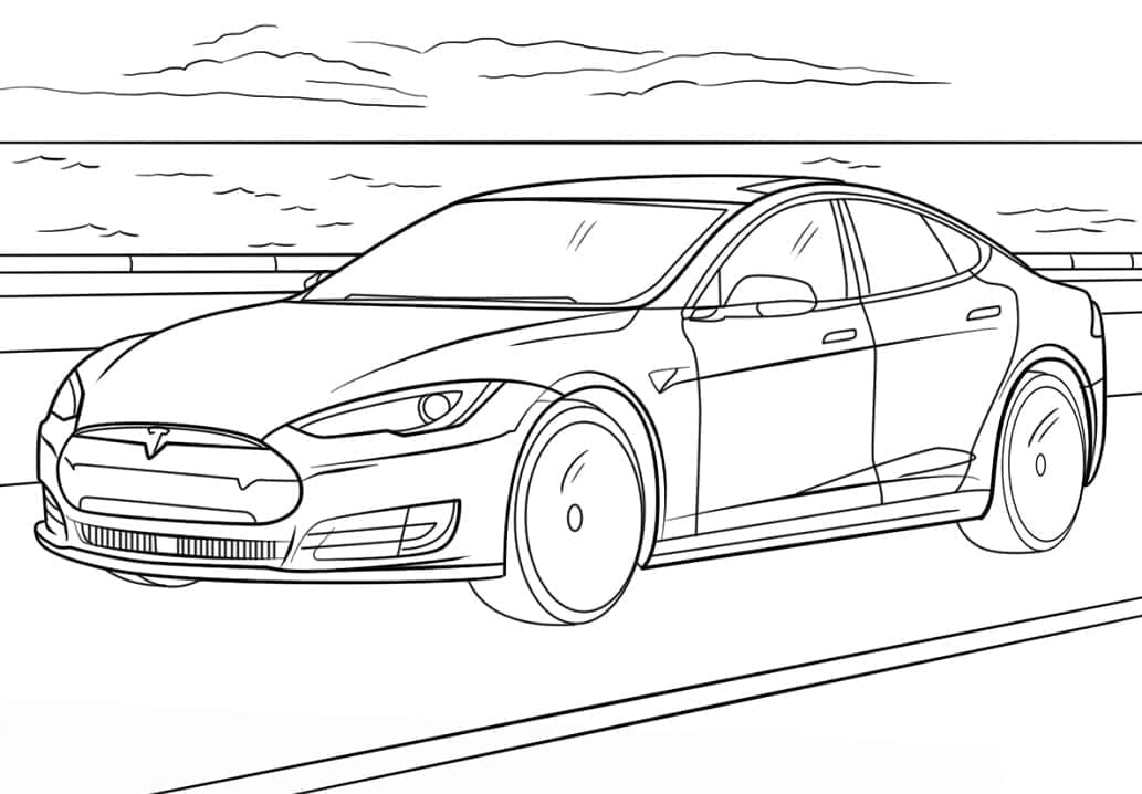 Dibujo gratuito Tesla #207831 de la coleccion Transporte para imprimir