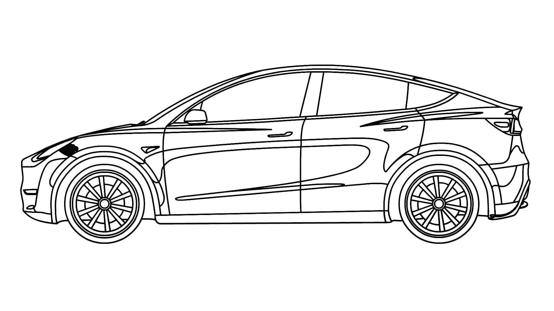 Dibujo gratuito Tesla #207834 de la coleccion Transporte para imprimir