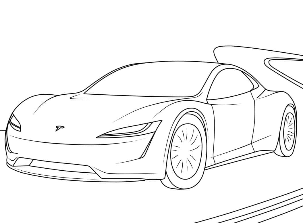 Dibujo gratuito Tesla #207843 de la coleccion Transporte para imprimir