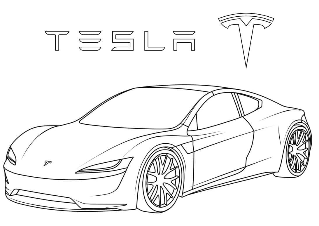 Dibujo gratuito Tesla #207845 de la coleccion Transporte para imprimir