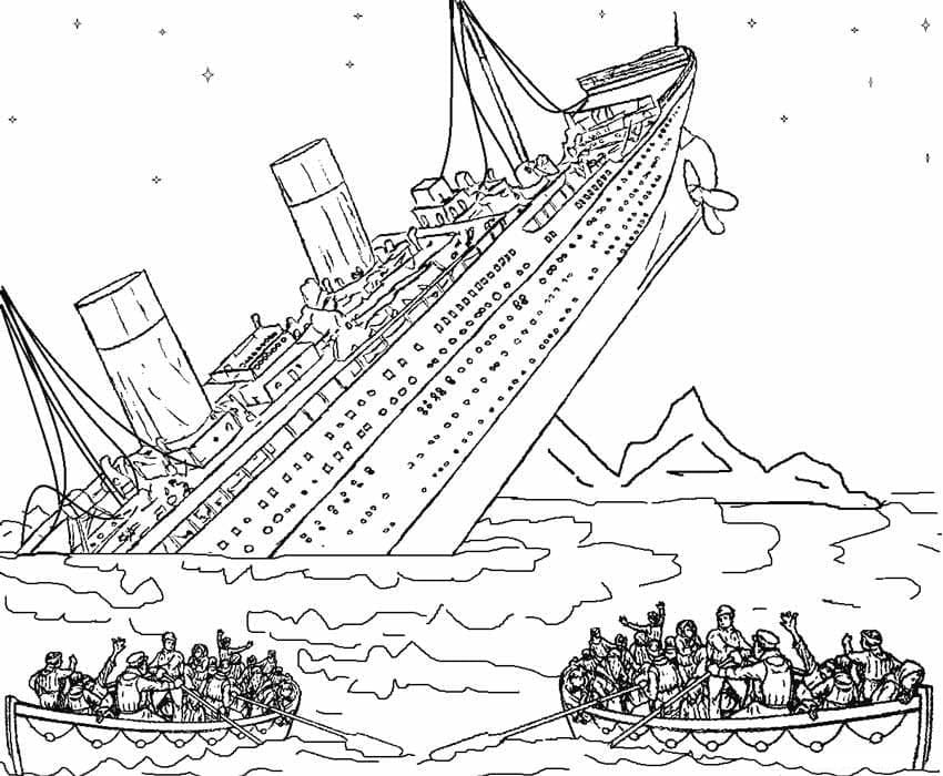 Dibujo gratuito Titanic #201923 de la coleccion Transporte para imprimir