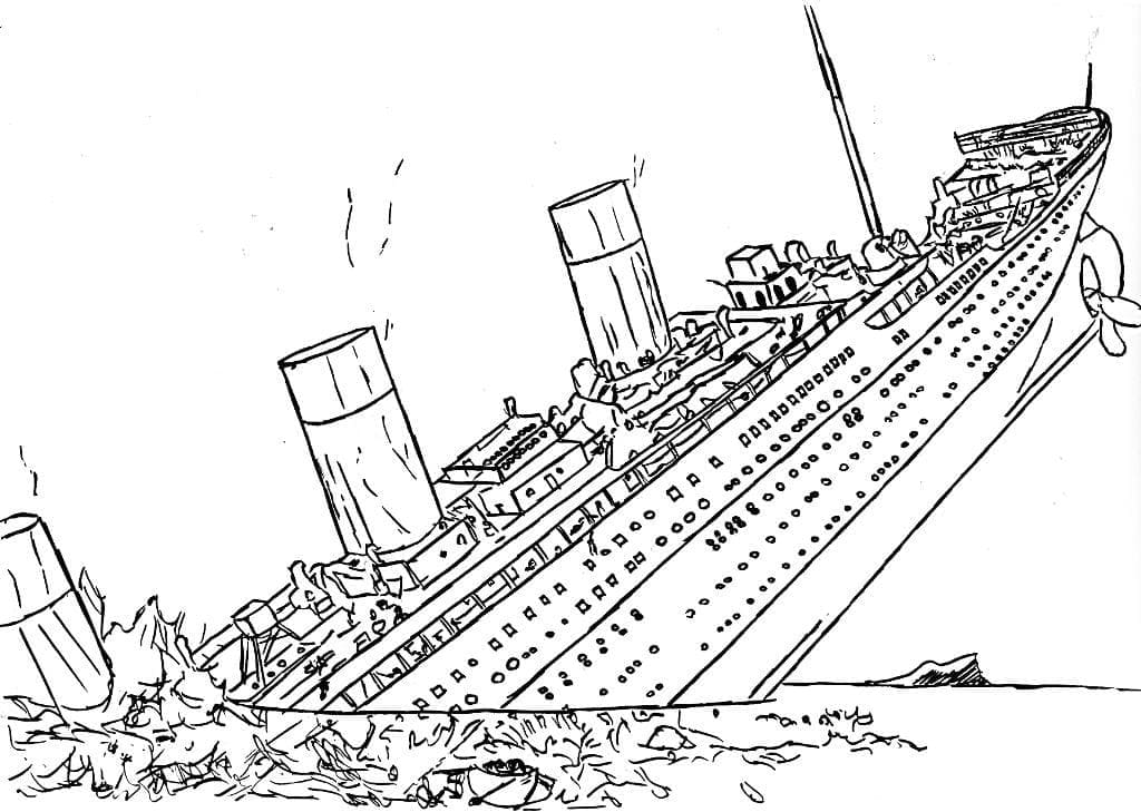 Dibujo gratuito Titanic #201926 de la coleccion Transporte para imprimir