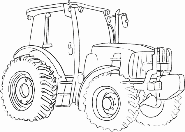 Dibujo para colorear: Tractor (Transporte) #141931 - Dibujos para Colorear e Imprimir Gratis