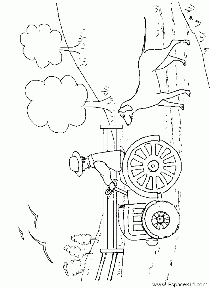 Dibujo para colorear: Tractor (Transporte) #141942 - Dibujos para Colorear e Imprimir Gratis