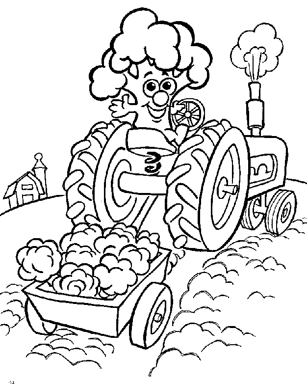 Dibujo para colorear: Tractor (Transporte) #141945 - Dibujos para Colorear e Imprimir Gratis