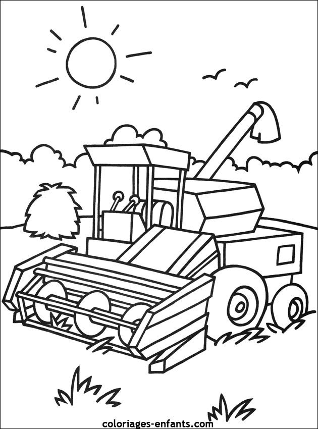 Dibujo para colorear: Tractor (Transporte) #141948 - Dibujos para Colorear e Imprimir Gratis