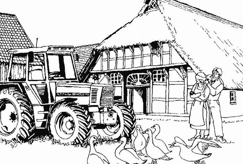 Dibujo para colorear: Tractor (Transporte) #141954 - Dibujos para Colorear e Imprimir Gratis