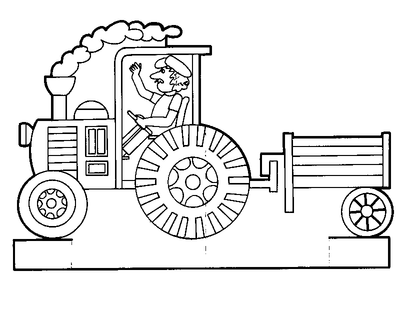 Dibujo para colorear: Tractor (Transporte) #141992 - Dibujos para Colorear e Imprimir Gratis