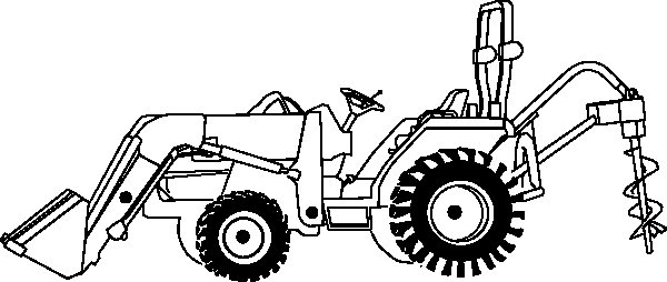 Dibujo para colorear: Tractor (Transporte) #142029 - Dibujos para Colorear e Imprimir Gratis