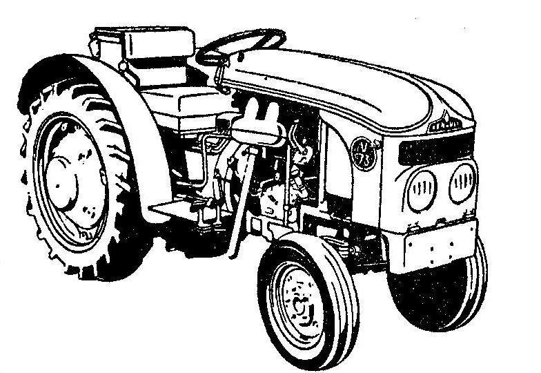 Dibujo para colorear: Tractor (Transporte) #142048 - Dibujos para Colorear e Imprimir Gratis