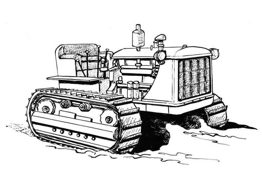 Dibujo para colorear: Tractor (Transporte) #142078 - Dibujos para Colorear e Imprimir Gratis