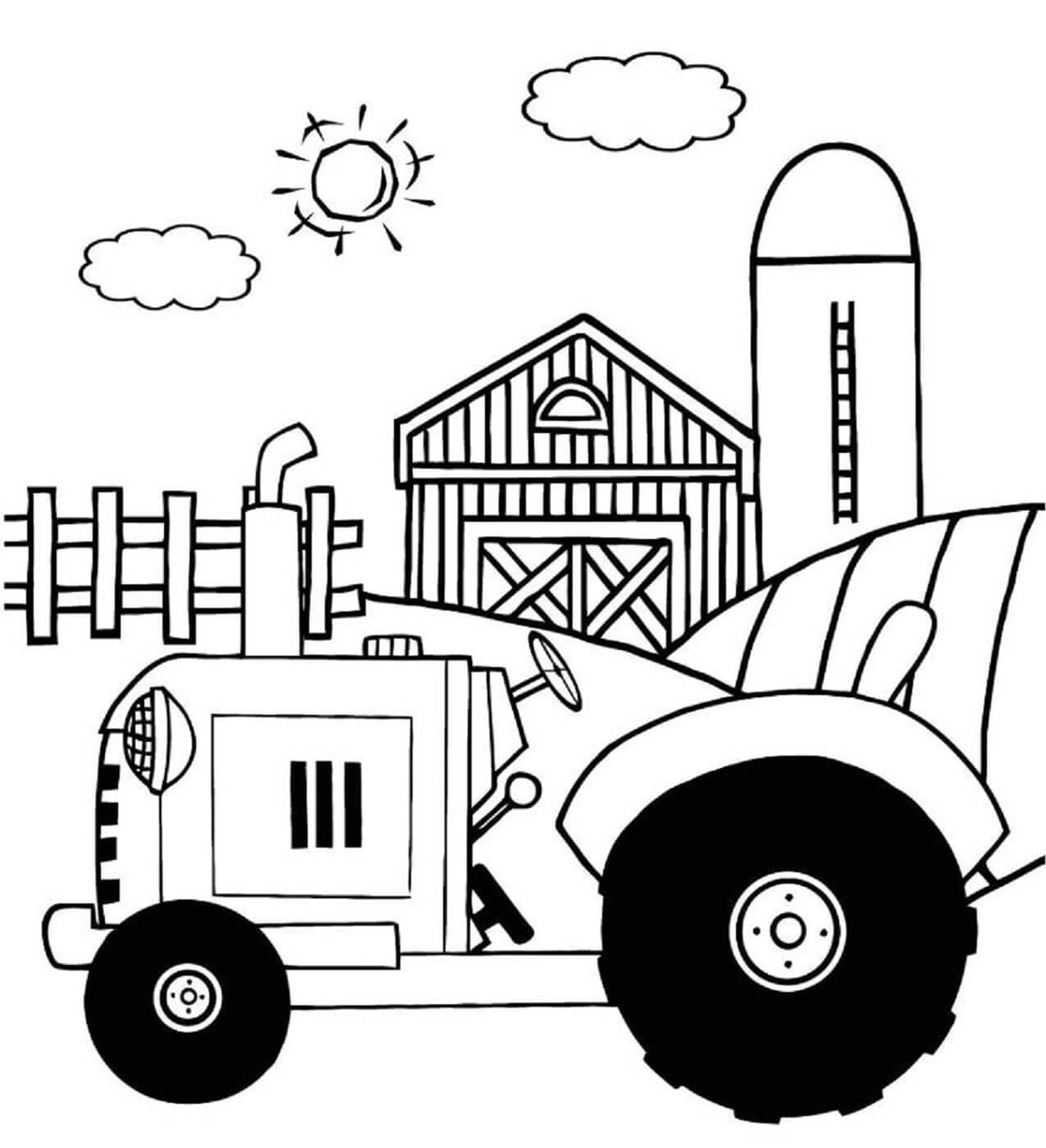 Dibujo gratuito Tractor #172554 de la coleccion Transporte para imprimir Dibujo gratuito Tractor #172554 de la coleccion Transporte para imprimir