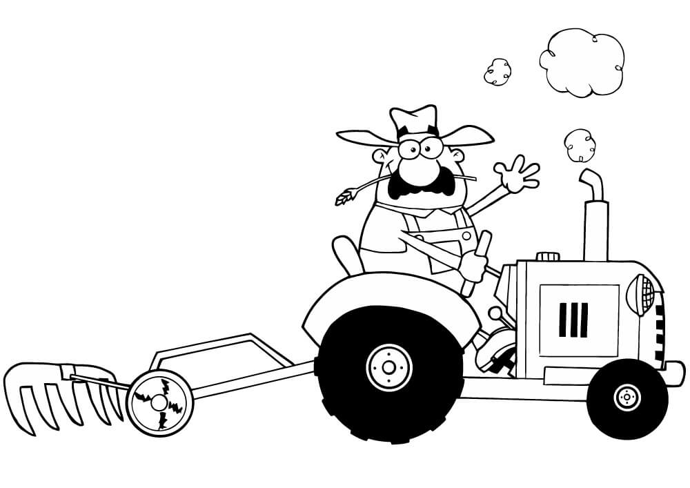 Dibujo gratuito Tractor #172581 de la coleccion Transporte para imprimir
