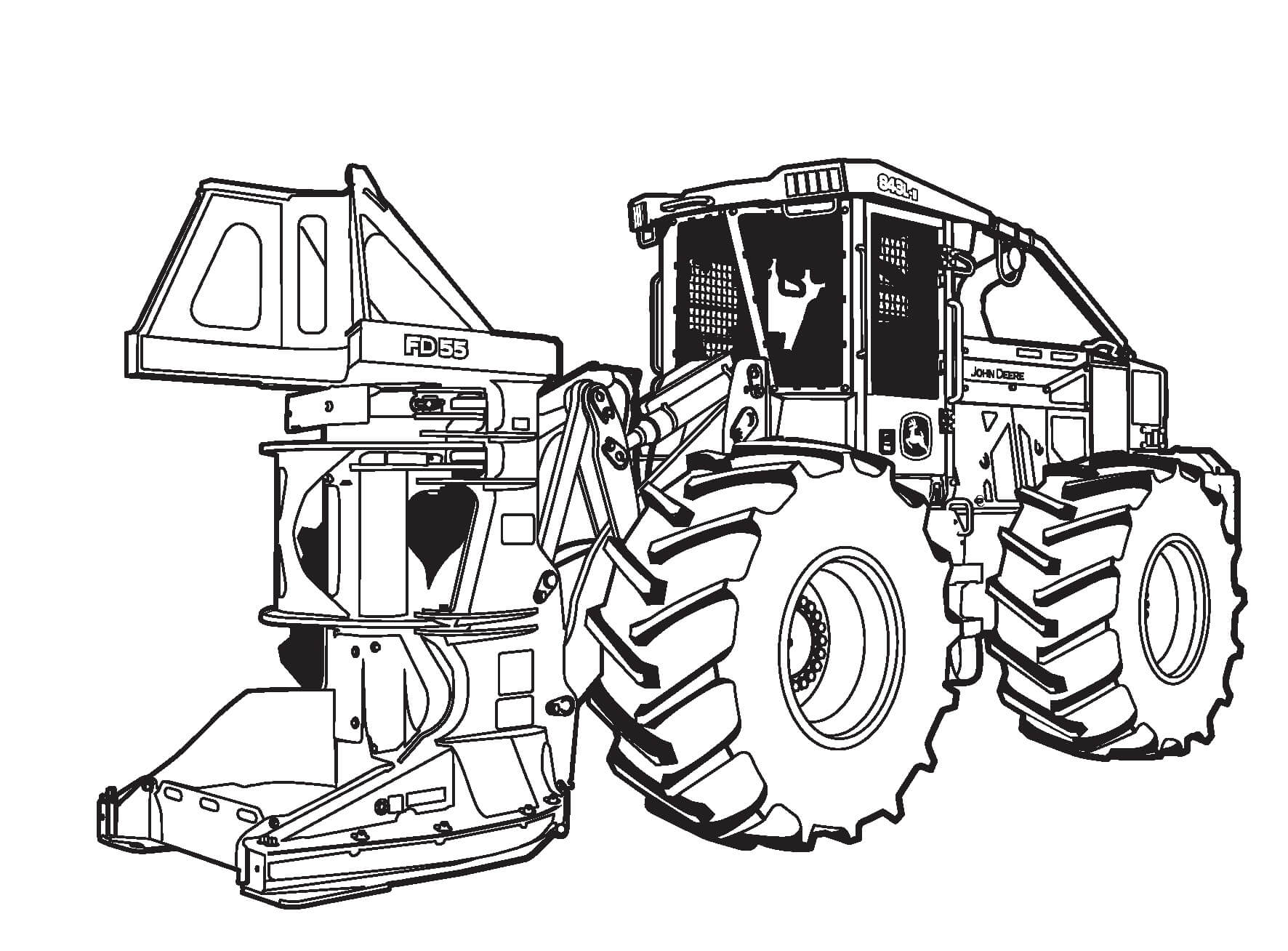 Dibujo gratuito Tractor #172582 de la coleccion Transporte para imprimir