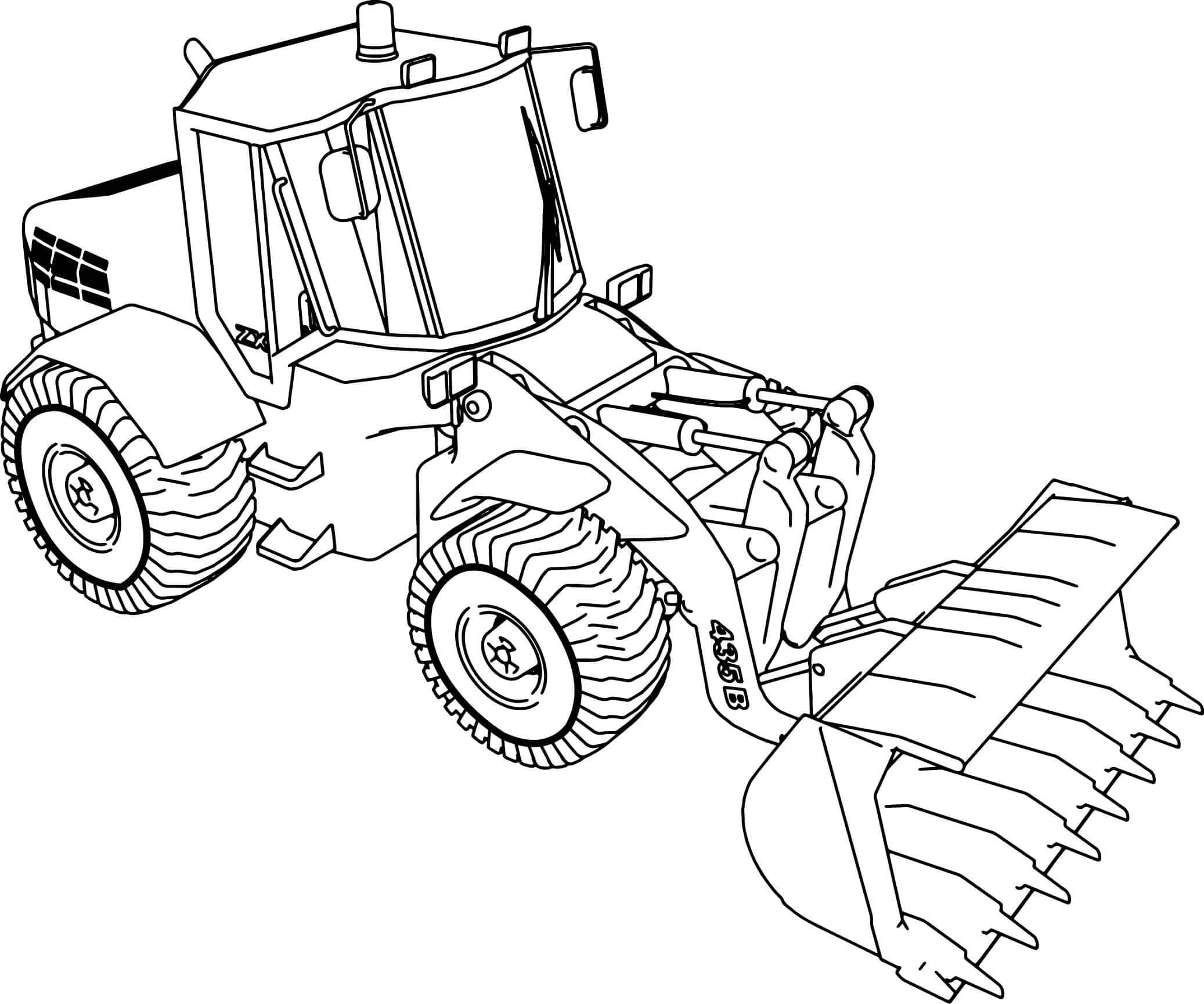 Dibujo gratuito Tractor #172595 de la coleccion Transporte para imprimir