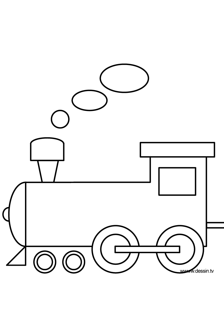 Dibujo para colorear: Train / Locomotive (Transporte) #135029 - Dibujos para Colorear e Imprimir Gratis