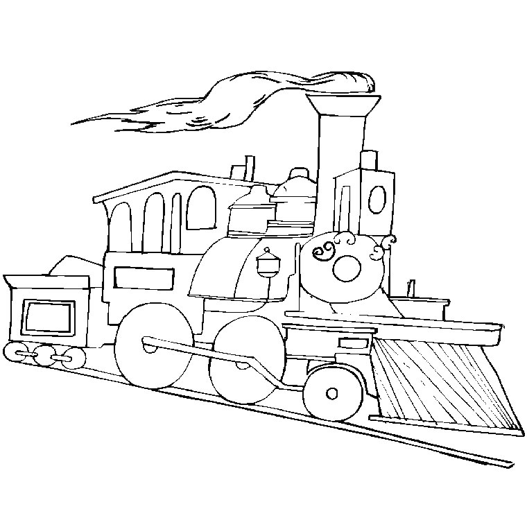 Dibujo para colorear: Train / Locomotive (Transporte) #135030 - Dibujos para Colorear e Imprimir Gratis