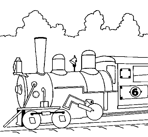 Dibujo para colorear: Train / Locomotive (Transporte) #135032 - Dibujos para Colorear e Imprimir Gratis