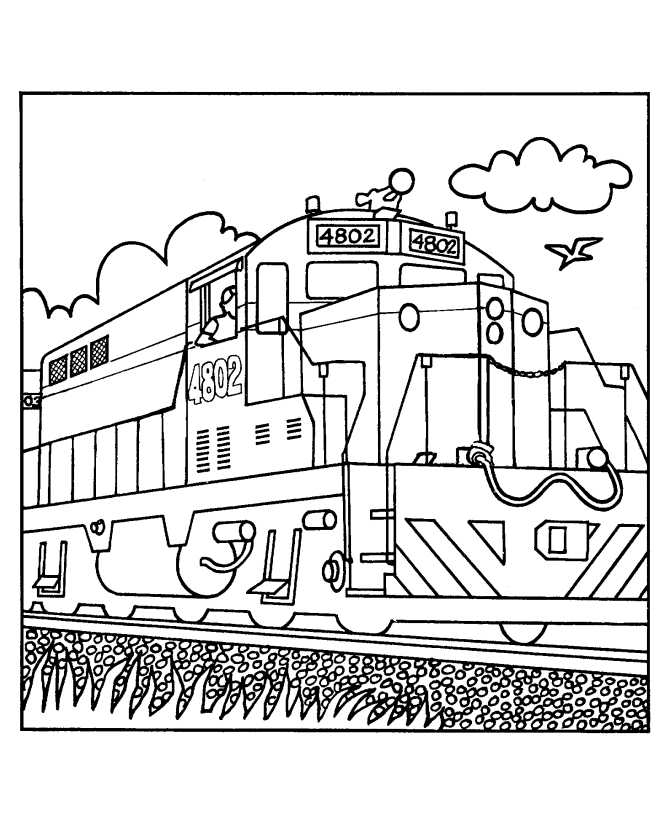 Dibujos de Train / Locomotive #135043 (Transporte) para colorear y pintar –  Páginas para imprimir