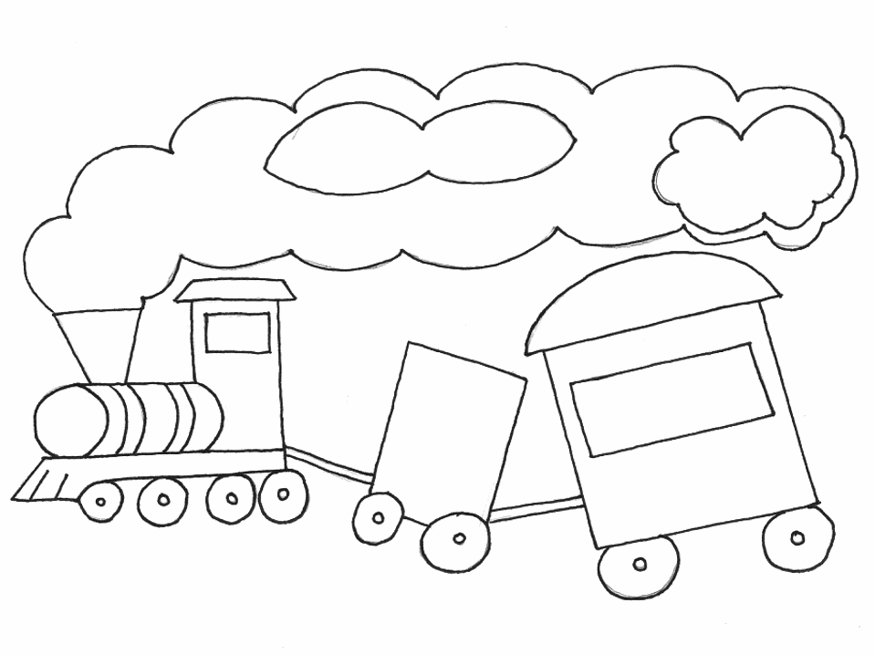 Dibujo para colorear: Train / Locomotive (Transporte) #135058 - Dibujos para Colorear e Imprimir Gratis