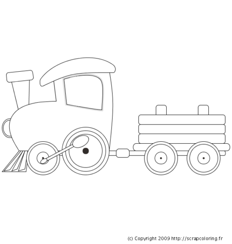 Dibujo para colorear: Train / Locomotive (Transporte) #135061 - Dibujos para Colorear e Imprimir Gratis