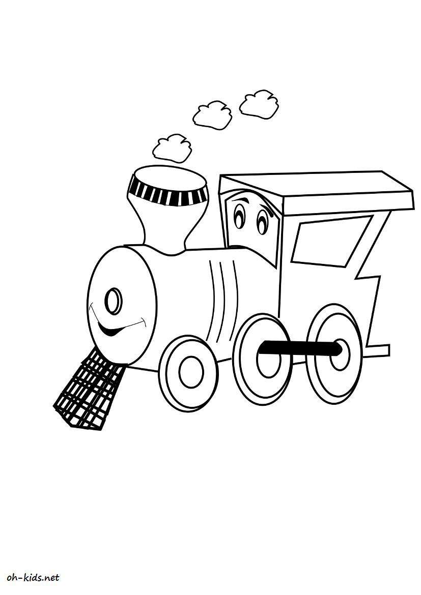Dibujo para colorear: Train / Locomotive (Transporte) #135077 - Dibujos para Colorear e Imprimir Gratis