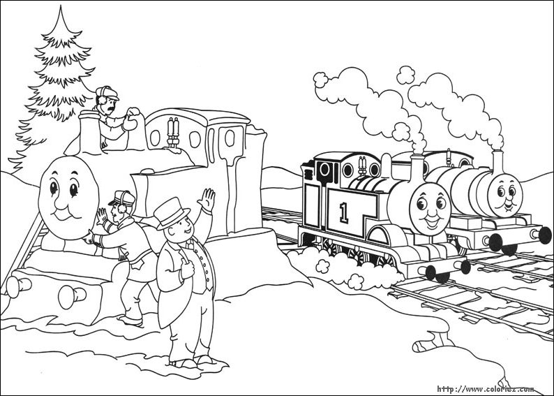 Dibujo para colorear: Train / Locomotive (Transporte) #135081 - Dibujos para Colorear e Imprimir Gratis