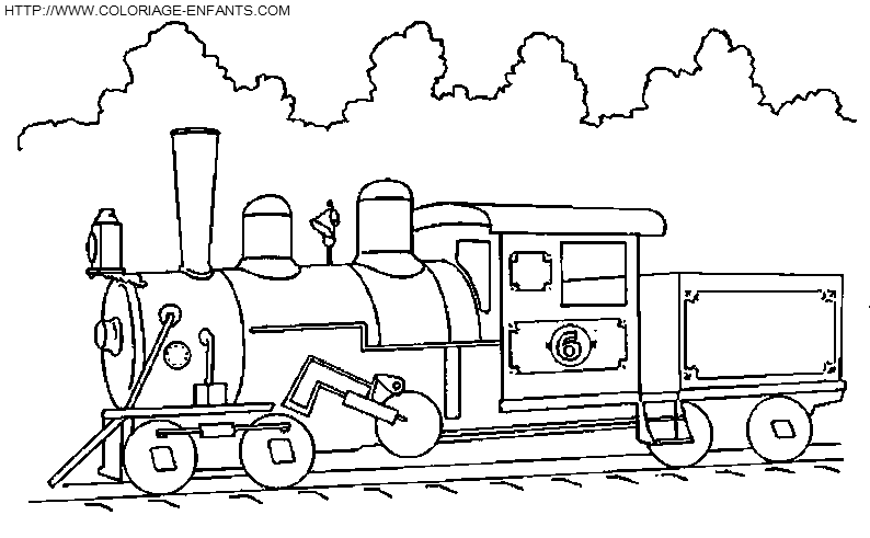 Dibujo para colorear: Train / Locomotive (Transporte) #135087 - Dibujos para Colorear e Imprimir Gratis