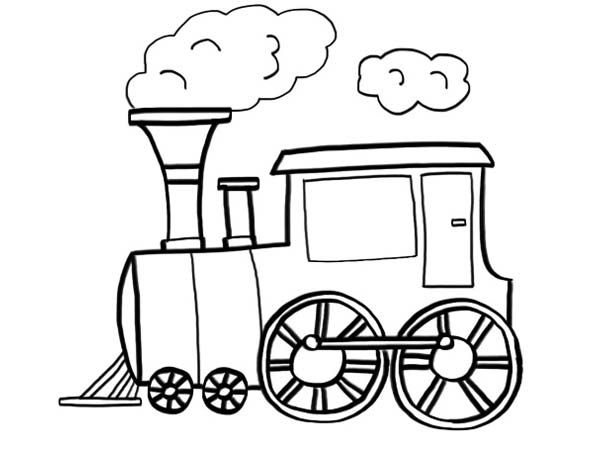 Dibujo para colorear: Train / Locomotive (Transporte) #135105 - Dibujos para Colorear e Imprimir Gratis