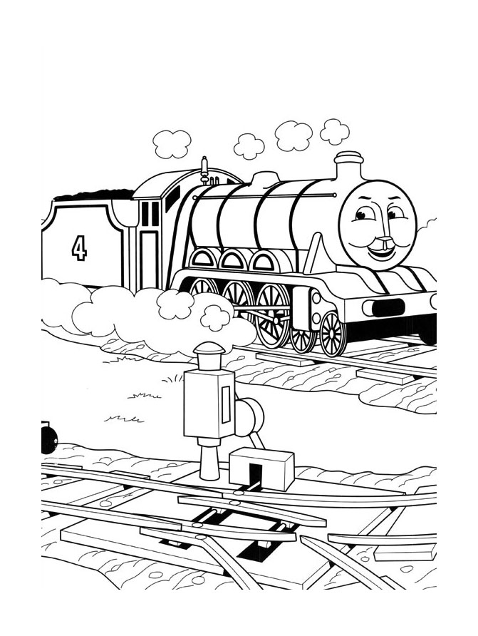 Dibujo para colorear: Train / Locomotive (Transporte) #135109 - Dibujos para Colorear e Imprimir Gratis