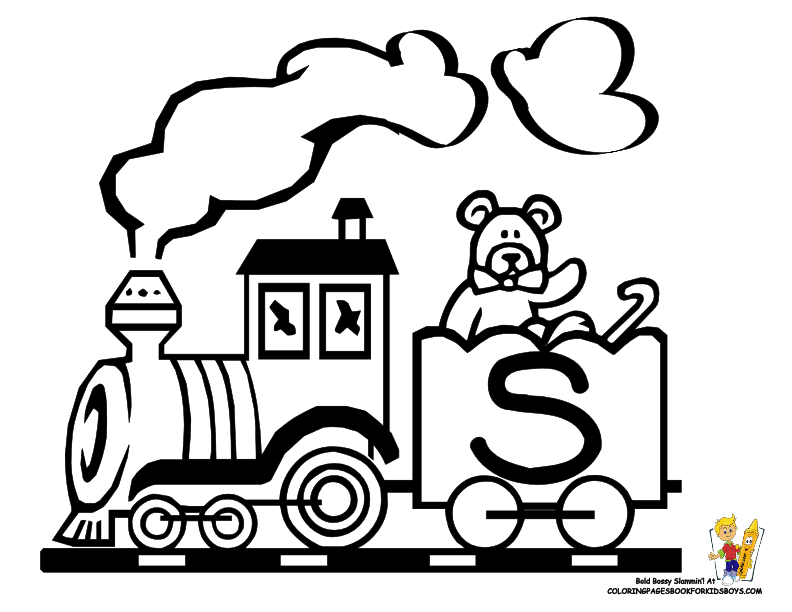 Dibujo para colorear: Train / Locomotive (Transporte) #135112 - Dibujos para Colorear e Imprimir Gratis