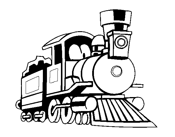 Dibujo para colorear: Train / Locomotive (Transporte) #135139 - Dibujos para Colorear e Imprimir Gratis