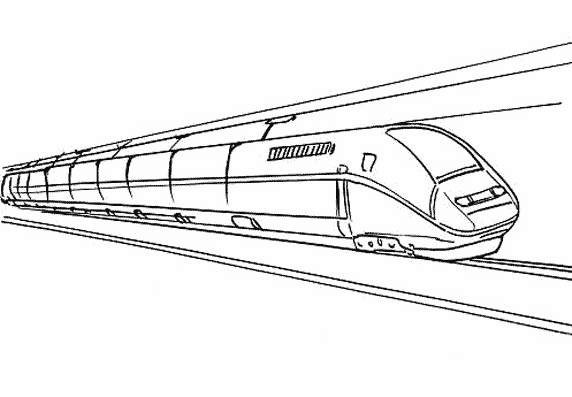 Dibujo para colorear: Train / Locomotive (Transporte) #135145 - Dibujos para Colorear e Imprimir Gratis
