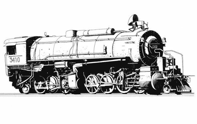 Dibujo para colorear: Train / Locomotive (Transporte) #135146 - Dibujos para Colorear e Imprimir Gratis