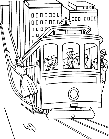 Dibujo para colorear: Train / Locomotive (Transporte) #135153 - Dibujos para Colorear e Imprimir Gratis