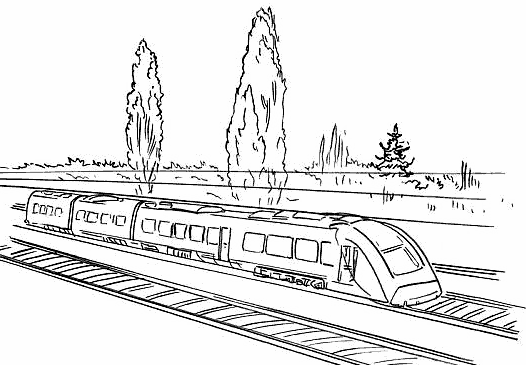 Dibujo para colorear: Train / Locomotive (Transporte) #135157 - Dibujos para Colorear e Imprimir Gratis