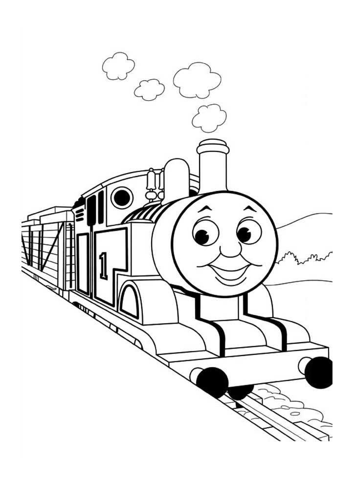 Dibujo para colorear: Train / Locomotive (Transporte) #135163 - Dibujos para Colorear e Imprimir Gratis