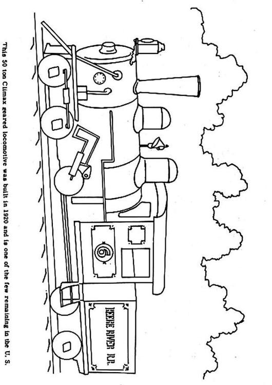 Dibujo para colorear: Train / Locomotive (Transporte) #135189 - Dibujos para Colorear e Imprimir Gratis
