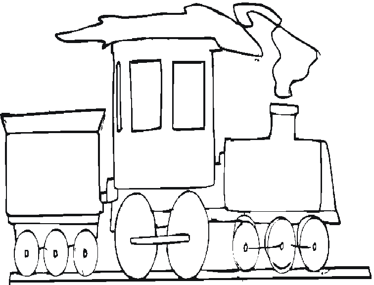 Dibujo para colorear: Train / Locomotive (Transporte) #135192 - Dibujos para Colorear e Imprimir Gratis