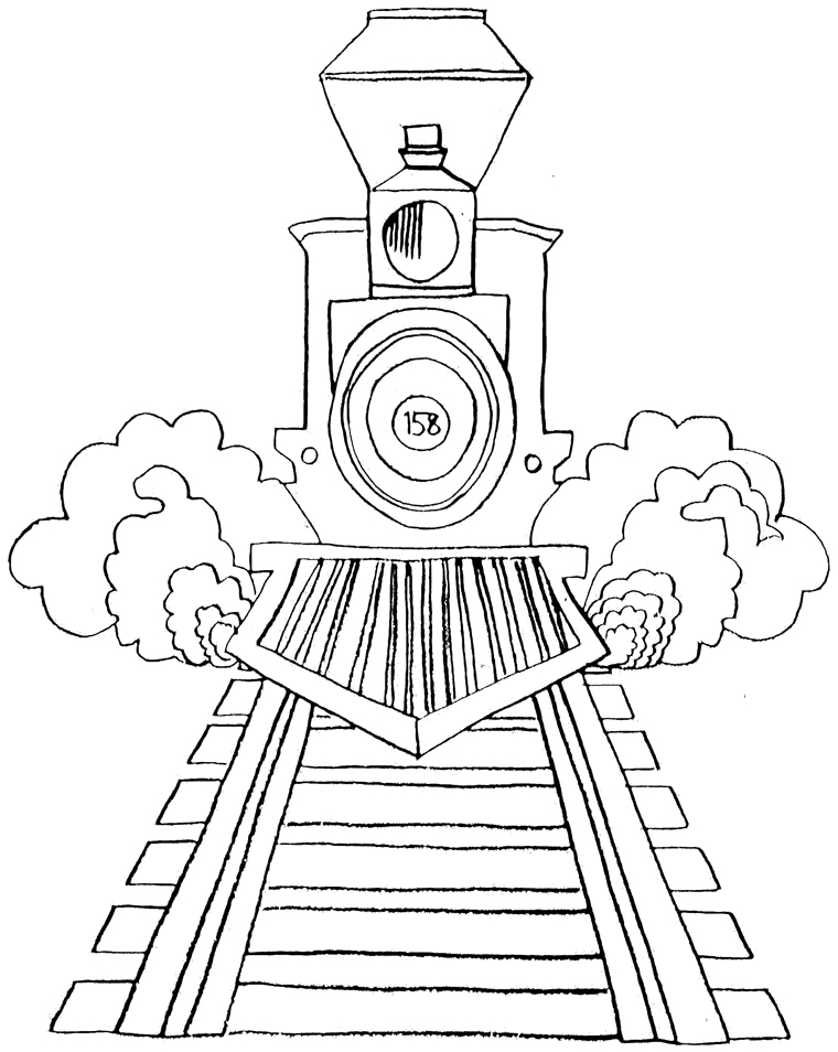 Dibujo para colorear: Train / Locomotive (Transporte) #135213 - Dibujos para Colorear e Imprimir Gratis